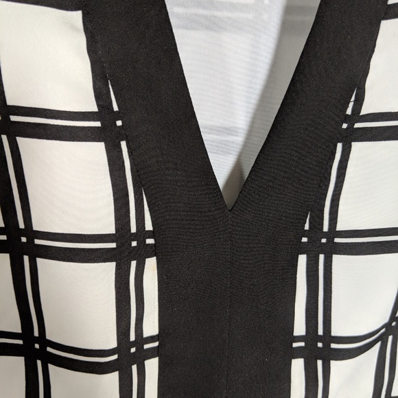 Ann Taylor Dress Black and White Size 6 - Picture 3 of 4